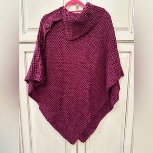 Chico's One Size Purple Poncho